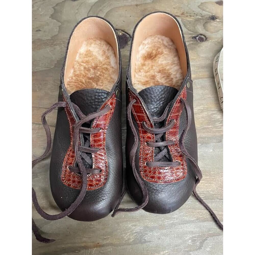 Scandic Lace Up Leather Shoes Size 37 Approx Women's Size 7